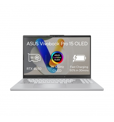 ASUS Vivobook Pro 15 OLED/N6506CU-OLED013X/U9-285H/15,6"/2880x1620/24GB/2TB SSD/RTX 4050/W11P/Silver