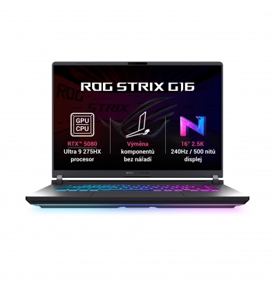 ASUS ROG Strix G16/G615LW-NEBULA007W/U9-275HX/16"/2560x1600/32GB/1TB/RTX 5080/W11H/Gray/2R