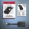 AXAGON ADM2-AM USB-A 10Gbps - M.2 NVMe & SATA SSD adaptér, kabel USB-A 10cm