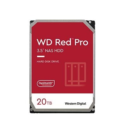 QNAP WD, HDD, Red Pro, SATA III, 3.5-inch, 20TB, WD202KFGX