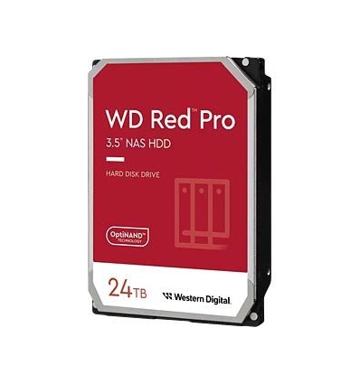 QNAP WD, HDD, Red Pro, SATA III, 3.5-inch, 24TB, WD241KFGX