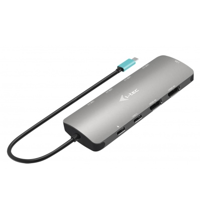i-tec USB-C Metal Nano 2x HDMI Docking Station, PD 100W