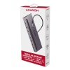AXAGON HMC-4KX3 USB 5Gbps hub, 3x USB-A, 2x HDMI, DP, RJ-45, SD/microSD, audio, PD 100W, kabel 40cm
