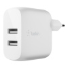 BELKIN Dual USB-A nabíječka, 24W + USB-C kabel