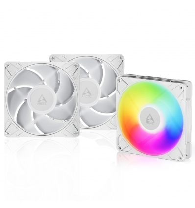 ARCTIC P14 Pro A-RGB (bílá) (3pack) - 140mm A-RGB PWM ventilátor s rozdělovačem kabelů