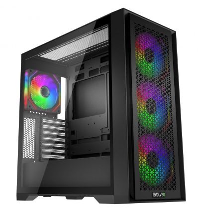 EVOLVEO Rhino, eATX/ATX/4x ARGB/bočnice sklo/mesh