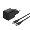 BELKIN 25W USB PD nabíjecí adaptér černý + 1m USB-C kabel