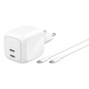 BELKIN BOOSTCHARGE 67W 2 porty bílý + 2m USB-C kabel
