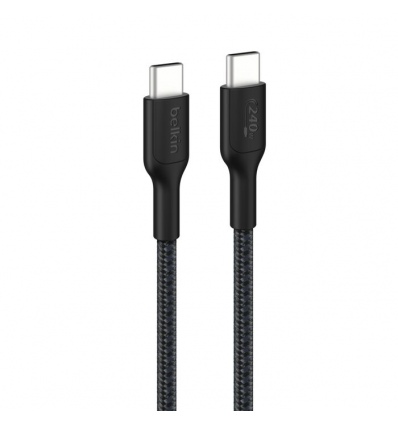 BELKIN kabel USB-C 240W oplétaný 2m černý