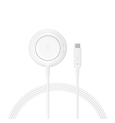 BELKIN ULTRACHARGE Qi2 25W podložka se stojanem bez adaptéru bílá