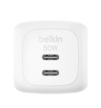 BELKIN BOOSTCHARGE 50W 2 porty USB-C bílý