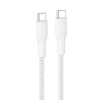 BELKIN kabel USB-C 240W oplétaný 3m bílý