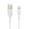 BELKIN BOOSTCHARGE PVC kabel USB-A/USB-C 3m bílý