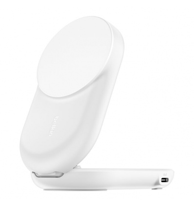 BELKIN ULTRACHARGE 25W Qi2 2v1 mag bílá + USB-C kabel