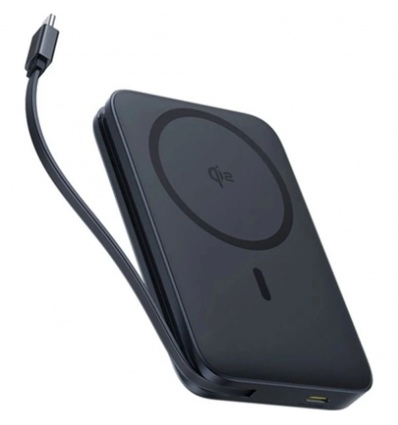 Baseus Powerbanka PicoGo Qi2 10000mAh 27W s kabelem USB-C černá