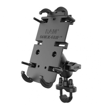 UNPKD RAM QUICK-GRIP XL PHONE HOLDER FOR LARGER DEVICES WITH SHORT ARM AND U-BOLT