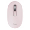 Trust Seron Slim/Kancelářská/Optická/3 200 DPI/USB+BT/Růžová