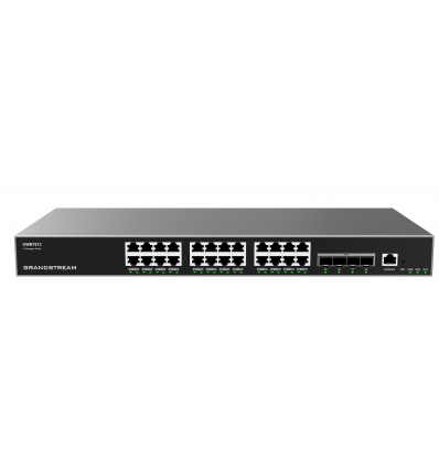 Grandstream GWN7813 L3 Managed Switch 24 portů / 4x SFP+, VLAN, QoS, stacking