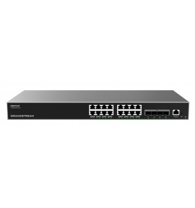 Grandstream GWN7812P L3 Managed Network PoE Switch 16 portů / 4 SFP+, VLAN, DHCP, Stacking