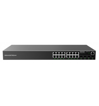 Grandstream GWN7802P L2+ Managed Network Switch 16x 1Gb RJ45, 4x SFP, PoE, DHCP, QoS, VLAN