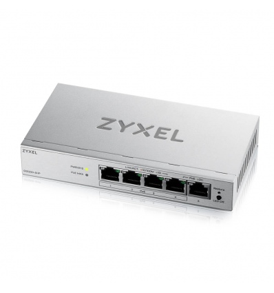Zyxel GS1200-5HP v3, 5 Port Gigabit PoE+ webmanaged Desktop Switch, 4x PoE, 68 Watt