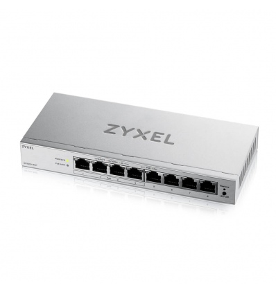 Zyxel GS1200-8HP v3, 8 Port Gigabit PoE+ webmanaged Desktop Switch, 4x PoE, 68 Watt
