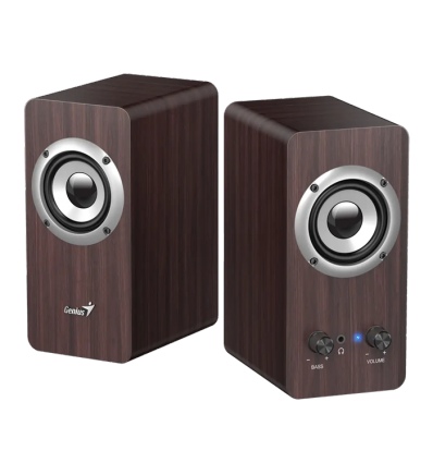 GENIUS SP-HF400 reproduktory, tmavé dřevo