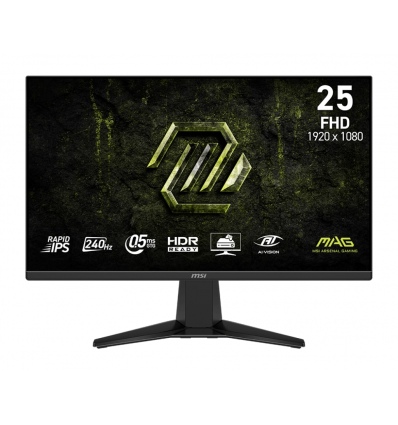 MSI MAG/255F X24/24,5"/IPS/FHD/240Hz/0,5ms/Černá/3R