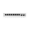 Zyxel GS1200-10 v3, 8 Port Gigabit, 2 x SFP webmanaged Desktop Switch