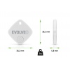 EVOLVEO TrackTag, Bluetooth lokátor s Apple Find My, bílý