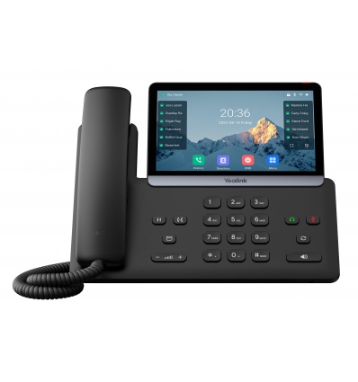 Yealink SIP-T77U SIP telefon, PoE, 16 SIP účtů, 7" bar. LCD, GigE, 2x USB