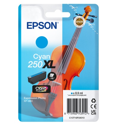 Epson Singlepack Cyan 250XL ink
