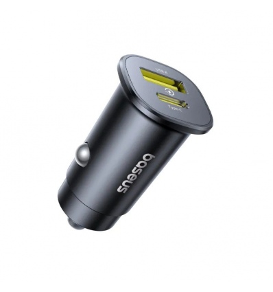 Baseus GoTrip Nabíječka do Auta USB-C/USB-A 30W Cosmic Black