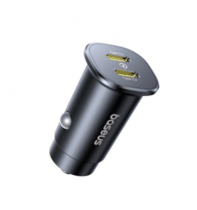 Baseus GoTrip Nabíječka do Auta 2x USB-C 30W Cosmic Black