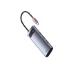 Baseus Metal Gleam Series 7v1 USB-C HUB Dokovací Stanice Space Grey