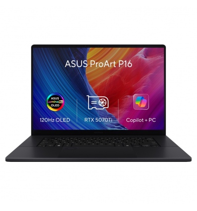 ASUS ProArt P16/H7606WR-OLED022X/AI9-HX370/16"/4K/T/64GB/2TB/RTX 5070Ti/W11P/Black/2R