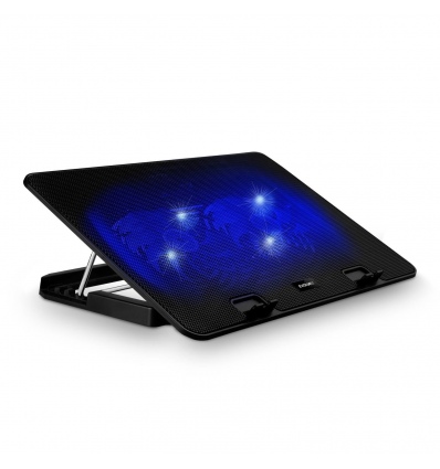 EVOLVEO A101, chladící podložka pro notebook, 2x ventilátor, modré podsvícení