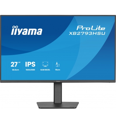 iiyama ProLite/XB2793HSU-B1/27"/IPS/FHD/120Hz/1ms/Černá/3R