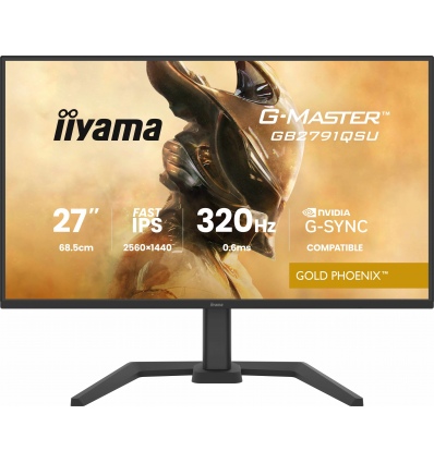 iiyama G-Master/GB2791QSU-B1/27"/IPS/QHD/320Hz/0,6ms/Černá/3R