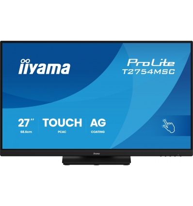 27" iiyama T2754MSC-B2AG: IPS,FHD,AG,10P,HDMI,repr