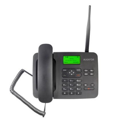 ALIGATOR T100 Stolní telefon na simkartu Black