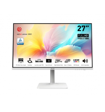 MSI Modern/MD2712PW/27"/IPS/FHD/100Hz/1ms/White/2R