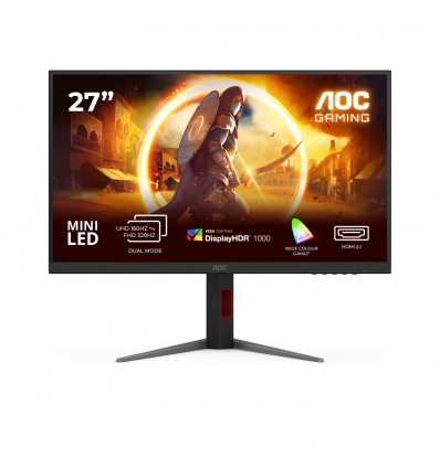 AOC Gaming/u27G4XM/27"/IPS/4K UHD/160Hz/1ms/Černá/3R