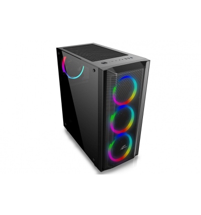 EVOLVEO Ptero Q1/Midi Tower/Transpar./Černá