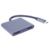 MST adaptér USB-C na 2x HDMI, USB3.0, PD, 4K,FHD