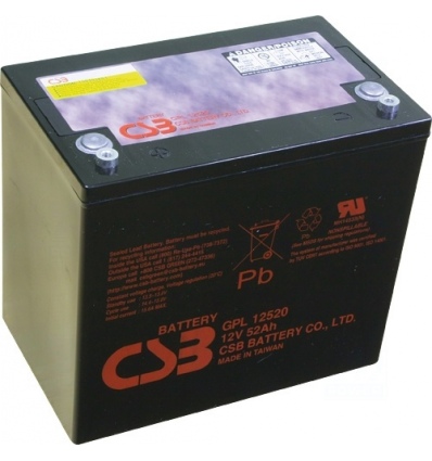 akumulátor CSB GPL12520 (12V/52Ah)