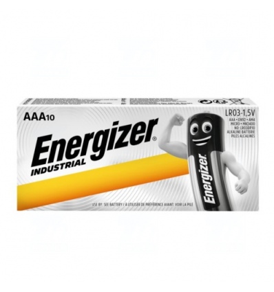 Baterie Energizer Industrial AAA, LR03, mikrotužková, 1,5V, 10 ks