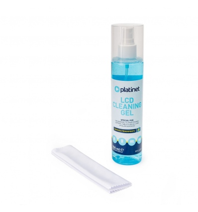 Platinet PFS6255 čistící gel na LCD 250 ml + utěrka z mikrovlákna