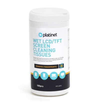 Platinet PFS5875 vlhčené čistící ubrousky na LCD 20x13 cm 100 ks