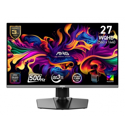 MSI MAG/272QP X50/26,5"/QD-OLED/QHD/500Hz/0,03ms/Černá/3R